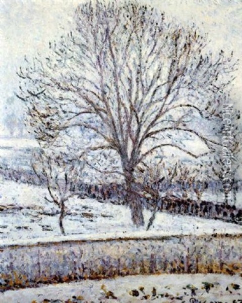 Le Degel, Eragny Oil Painting - Camille Pissarro