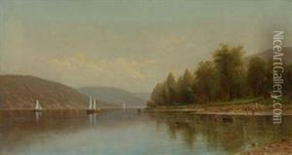 Hudson River Oil Painting - Henry Suydam
