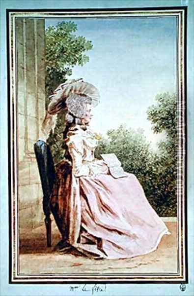 Madame Lefevre Oil Painting - Louis Carrogis Carmontelle