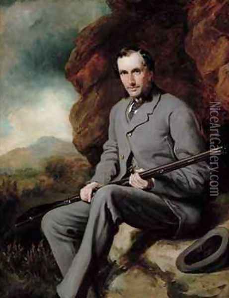 Portrait of Hugo Francis Meynell Ingram Oil Painting - Sir Francis Grant