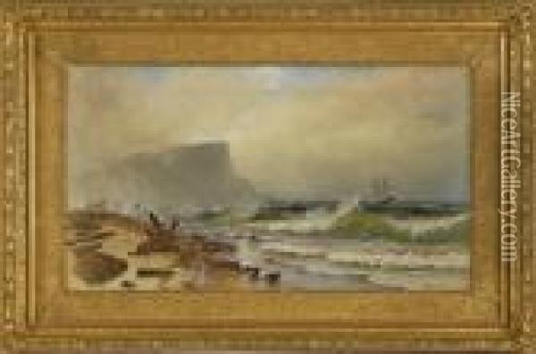 Stormy Seas Off Grand Manan Oil Painting - Alfred Thompson Bricher