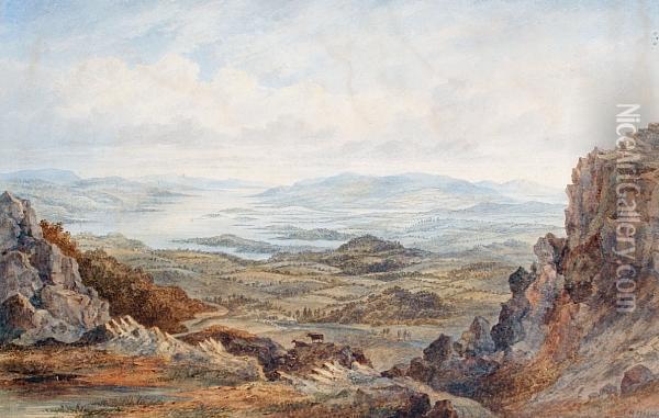 View Of Windermere Oil Painting - Thomas Richard Hofland