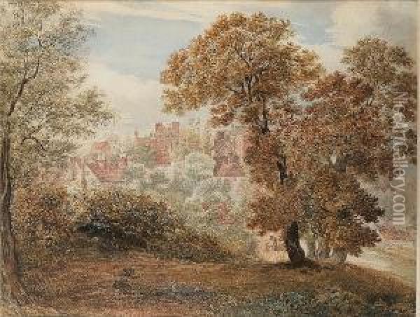 The Vale Of Health, Hampstead Oil Painting - William Havell