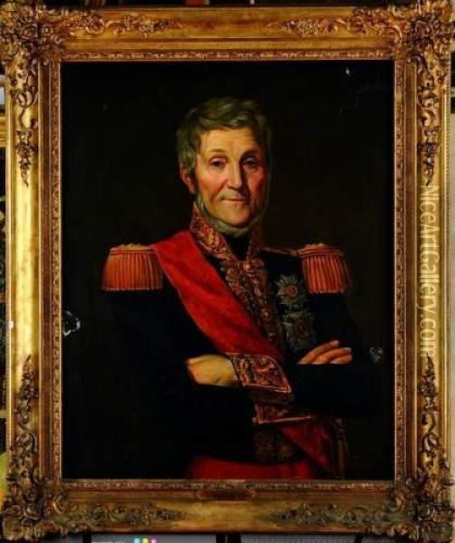 General, Baron De L'empire Oil Painting - Henri-Joseph Boichard