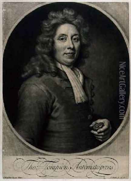 Portrait of Thomas Tompion 1639-1713 Oil Painting - Sir Godfrey Kneller