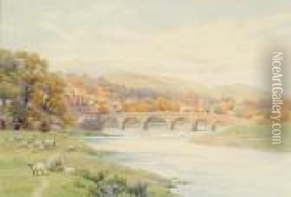 View Over Builth Wells Oil Painting - Alfred Robert Quinton