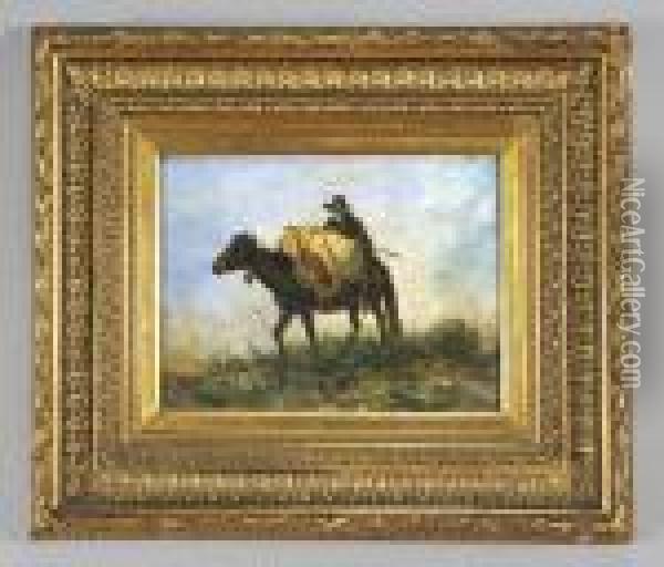 Pastorello A Cavallo Di Un Asino Oil Painting - Filippo Palizzi