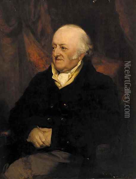 Portrait of William Hale (1746-1829) of King's Walden Bury Oil Painting - English School