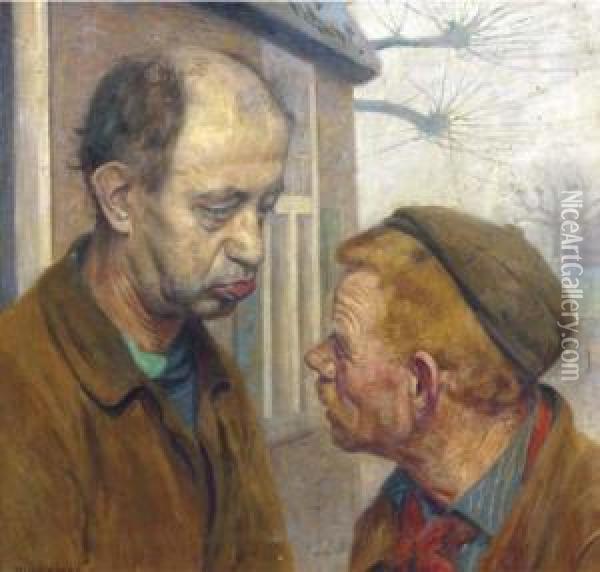 Signed 'hart Nibbrig' (lower Left) Oil Painting - Ferdinand Hart Nibbrig