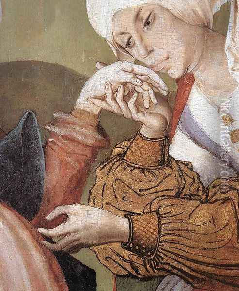 The Visitation (detail-2) 1506 Oil Painting - Master M.S.