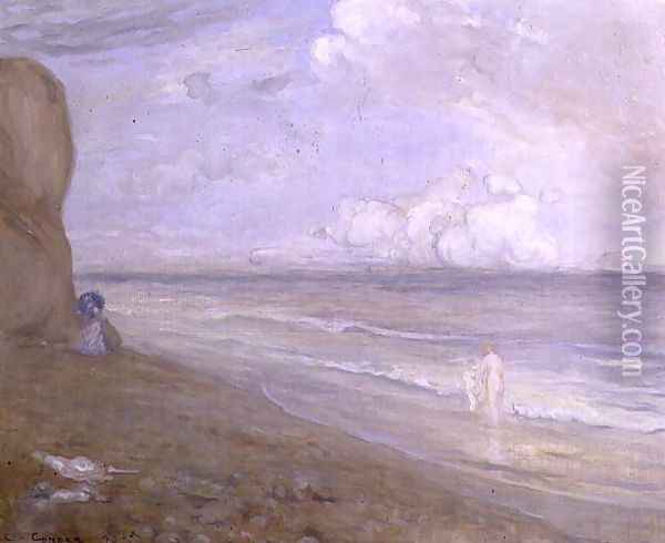 Cliffs, Dieppe Oil Painting - Charles Edward Conder