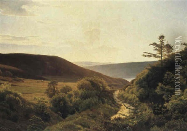 Jysk Landskab Oil Painting - Vilhelm Peter Karl Kyhn