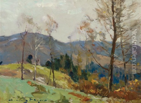 Egremont Hillside Oil Painting - Chauncey Foster Ryder