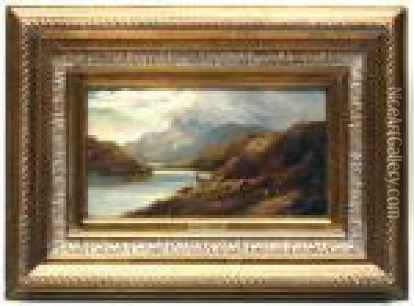 Loch Scavaig Oil Painting - Arthur Gilbert