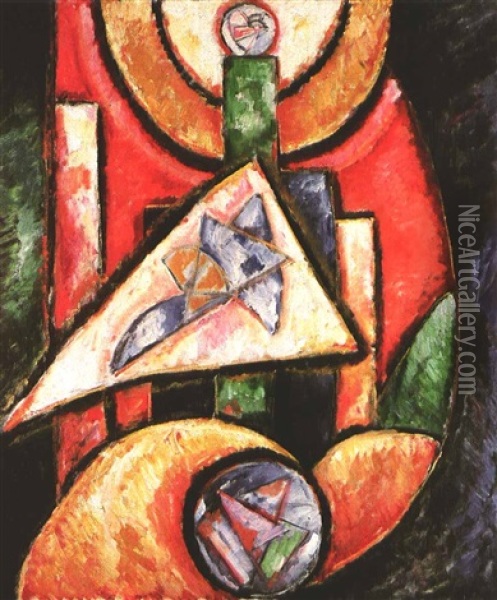 Abstraction Oil Painting - Marsden Hartley