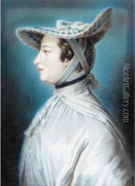 Portrait Of A Lady Oil Painting - Hoare, William, of Bath