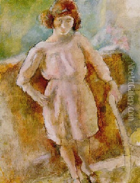 La Petite Nana De Cassis Oil Painting - Jules Pascin