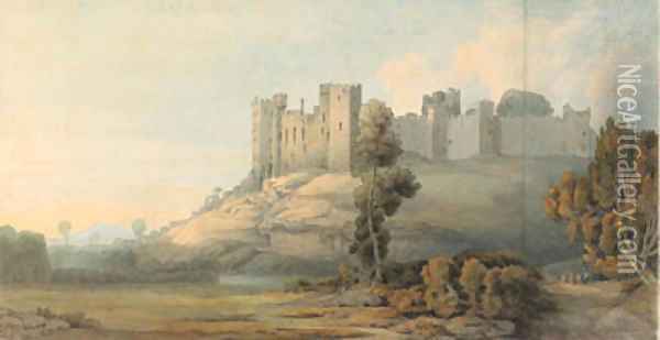 Ludlow Castle, Shropshire Oil Painting - Francis Towne