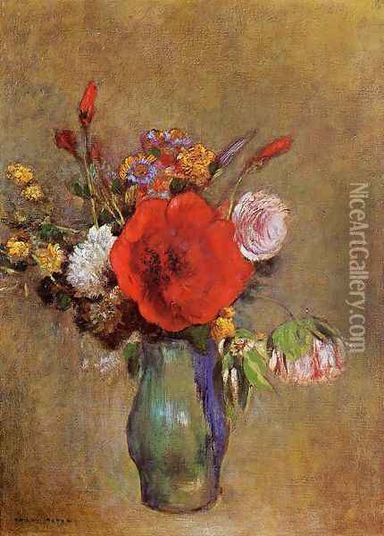 Vase Of Flowers12 Oil Painting - Odilon Redon