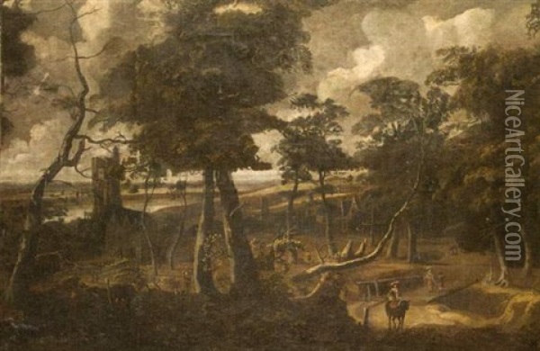 Lisiere De Foret Pres Du Village Oil Painting - Willem de Heusch