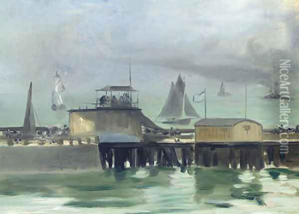 La jetee de Boulogne Oil Painting - Edouard Manet