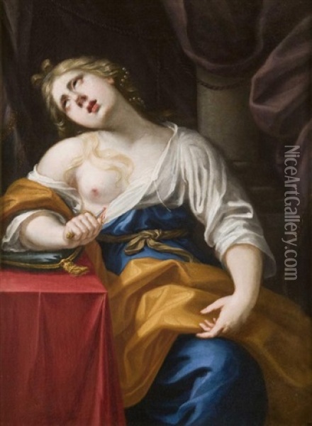 Lucrezia Oil Painting - Pietro Antonio De Pietri