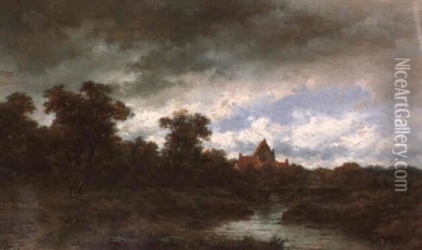 Aufziehendes Gewitter Oil Painting - Remigius Adrianus van Haanen