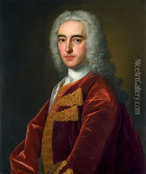 Portrait Of The Rt. Hon Edward Weston Oil Painting - Jean-Baptiste van Loo