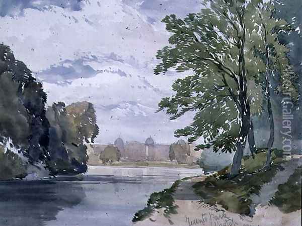 View in Regent's Park, 1842 Oil Painting - William Callow