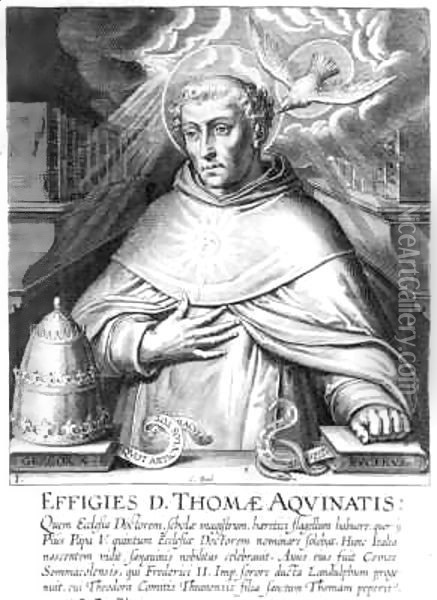 St. Thomas Aquinas Oil Painting - Cornelis Boel