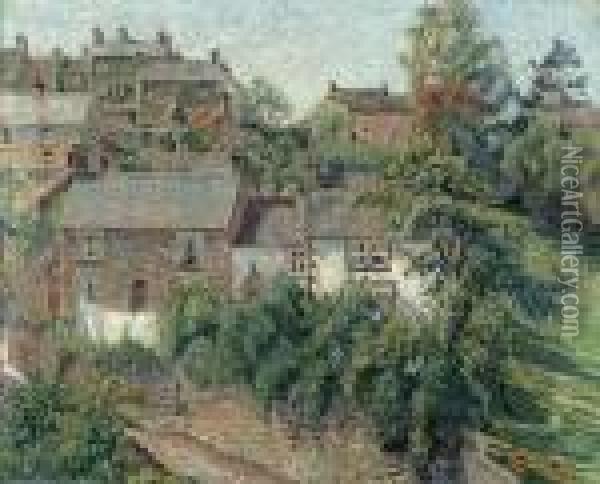 Bankside Oil Painting - Lucien Pissarro