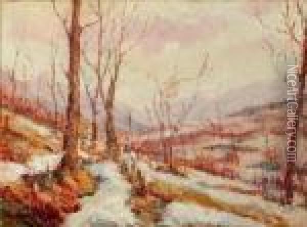 Paesaggio Invernale Oil Painting - Leonardo Roda