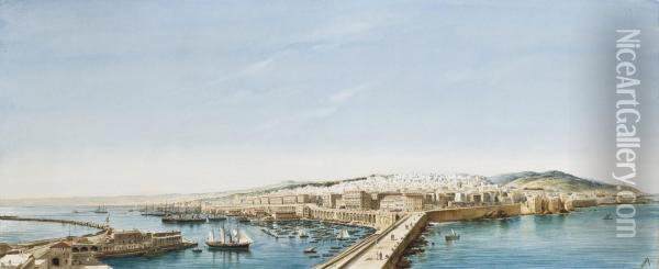 Panorama D'alger Oil Painting - Pierre Comba