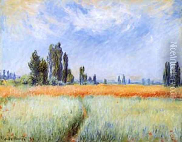 Wheatfields Oil Painting - Claude Oscar Monet