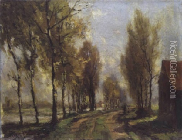 Landweg Oil Painting - Pieter Gorus