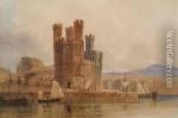 Caernarvon Castle Oil Painting - Thomas Miles Richardson