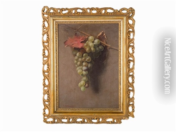 Grapes Oil Painting - Samuel Marsden Brookes