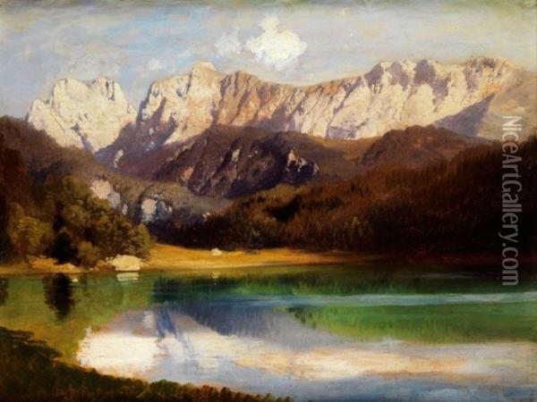 Der Hechtsee Oil Painting - Karl Millner
