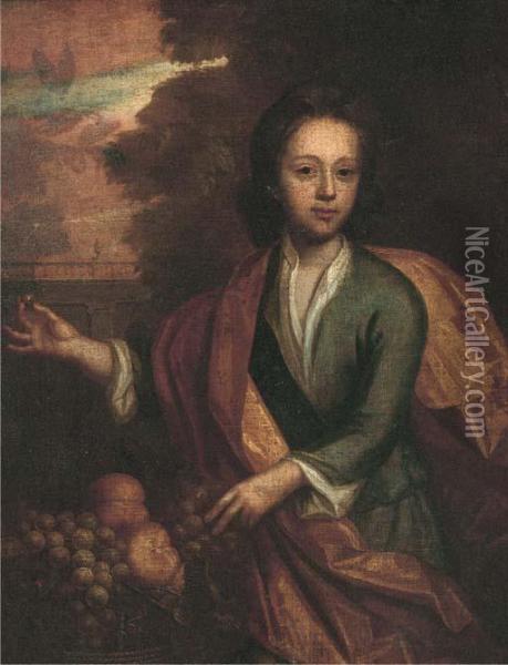 Portrait Of A Young Man Oil Painting - Sir Godfrey Kneller