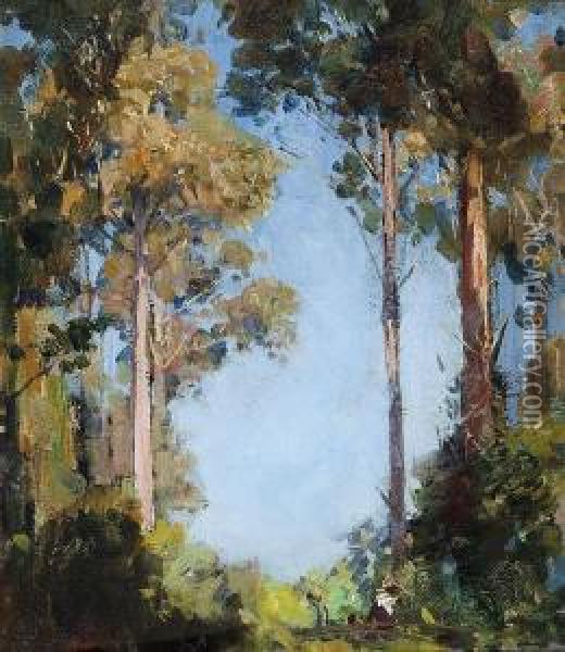 The Glade At Olinda Oil Painting - Arthur Ernest Streeton