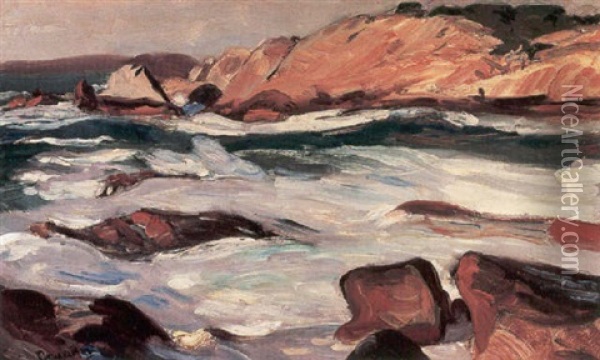 Flowing Tide, Carmel Oil Painting - Paul Dougherty
