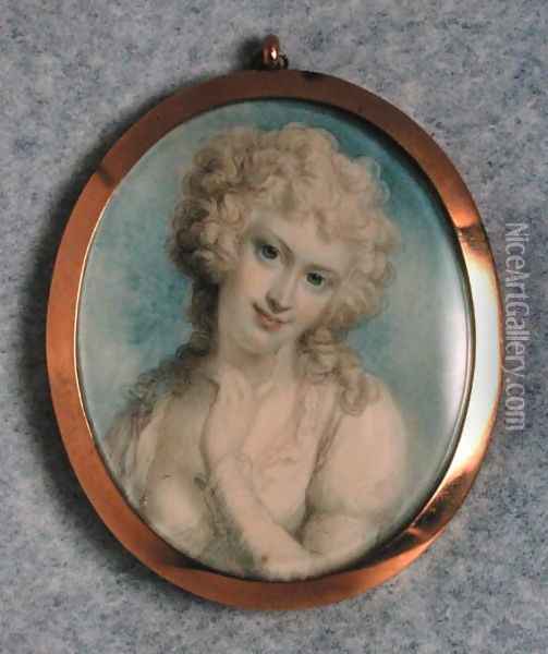 Elizabeth Farren (1752-1821) Countess of Derby Oil Painting - Richard Cosway