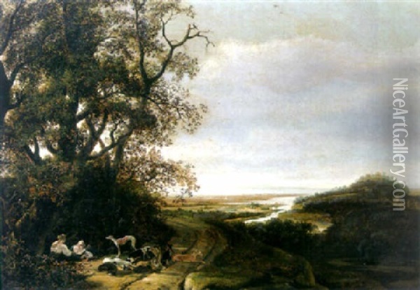 Diana And Her Companions Resting After The Chase Oil Painting - Ludolf de Jongh