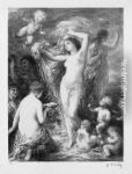 Venus Anadyomene Oil Painting - Ignace Henri Jean Fantin-Latour