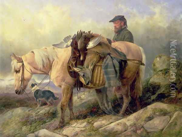 Returning from the Hill, 1868 Oil Painting - Richard Ansdell