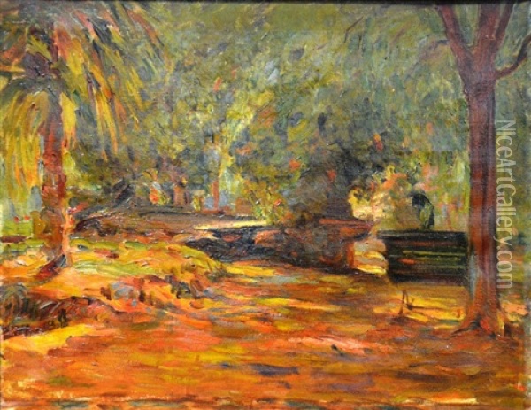 Jardin Oil Painting - Joseph Ravaisou