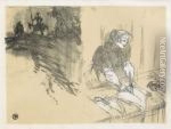 Couverture Pour Les Courtes Joies Oil Painting - Henri De Toulouse-Lautrec