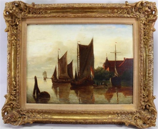 Antoine Waldorp (netherlands, 1803 - 1866) Oil Painting - Antonie Waldorp