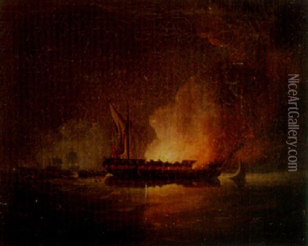 The Burning Of The Ship 