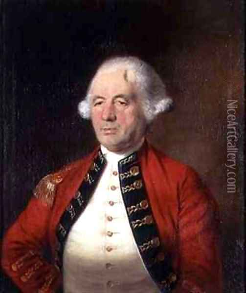 Portrait of Augustin Prevost (1723-86) in Uniform Oil Painting - Mather Brown